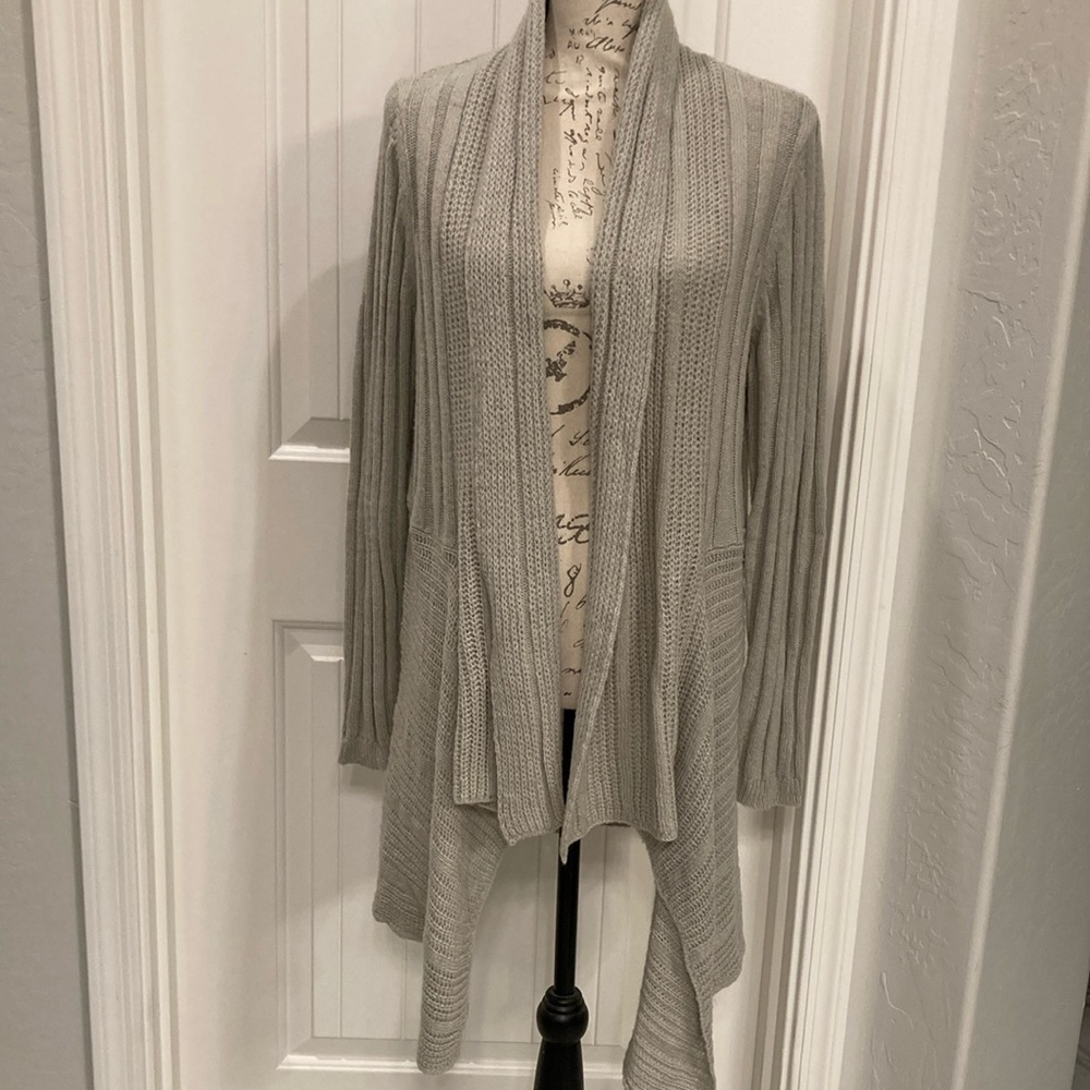 Women's - Light Tan - Open Front Sweater - XL